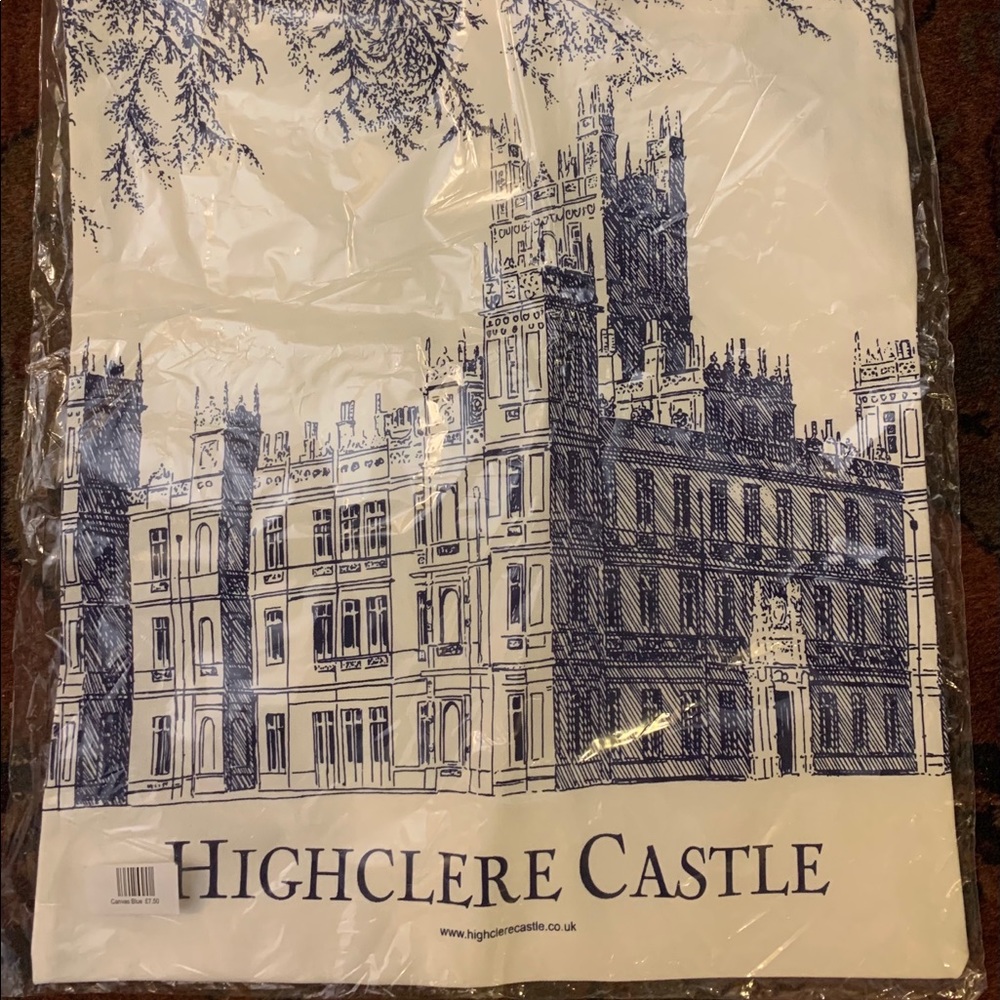 Canvas shopper tote Highclere Castle Downton Abbey